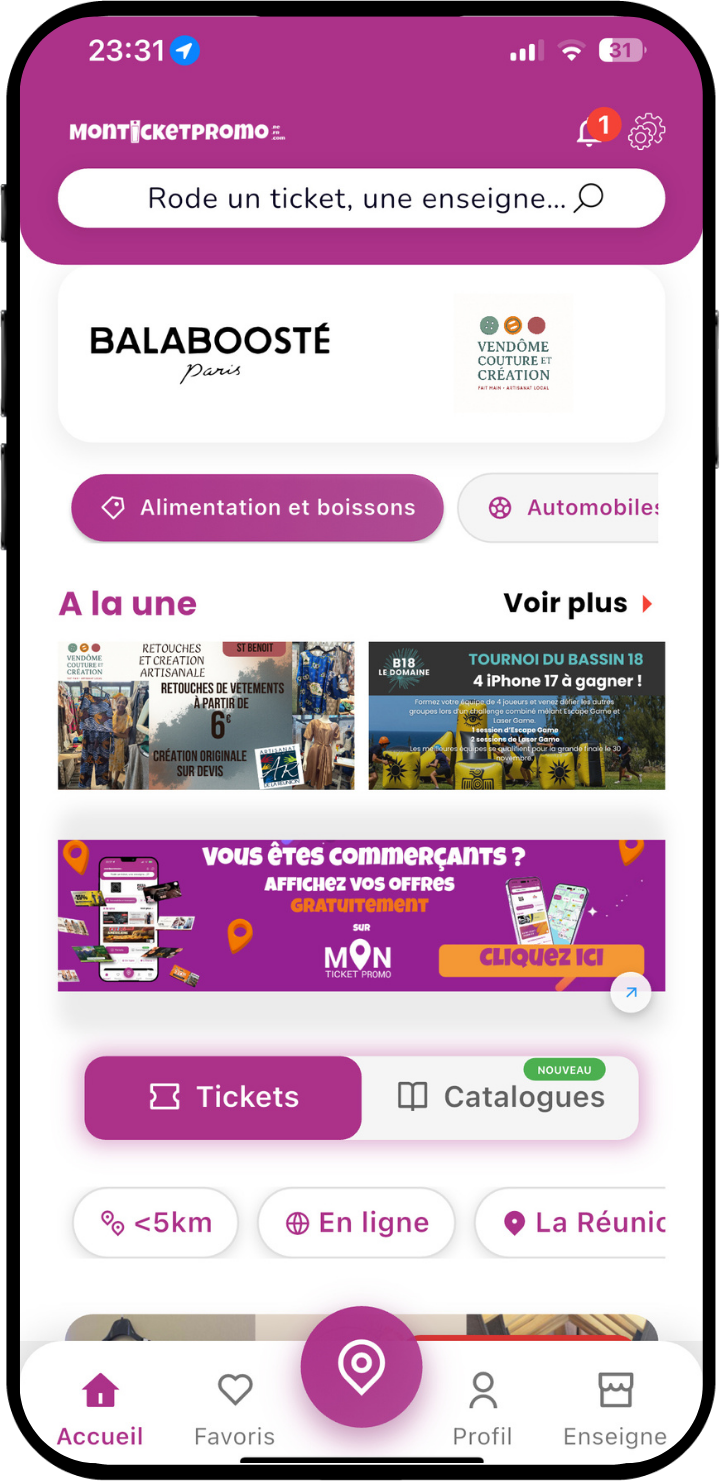 App Mon Ticket Promo